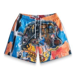 Bravest Studios Mens Orange Portrait Shorts Size XXL